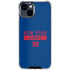 NFL New York Giants Blue Performance Series iPhone 15 Clear Case