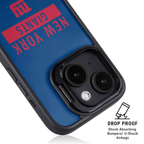 NFL New York Giants Blue Performance Series iPhone 15 Plus Kickstand Case
