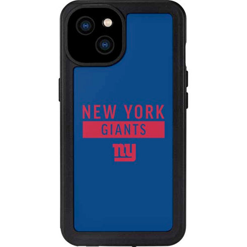 NFL New York Giants Blue Performance Series iPhone 15 Plus Waterproof Case