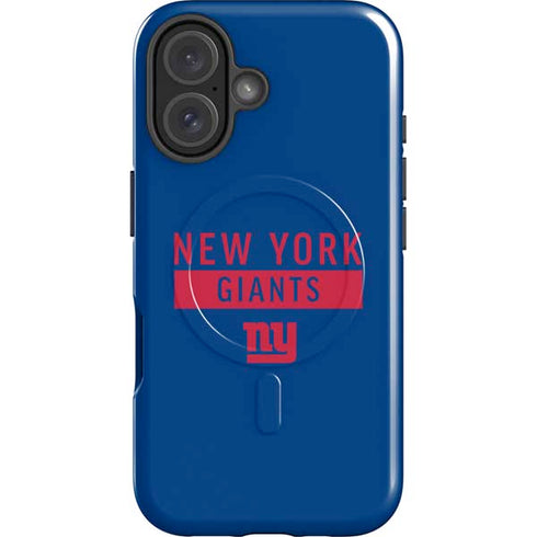 NFL New York Giants Blue Performance Series iPhone 16 Magsafe Impact Case