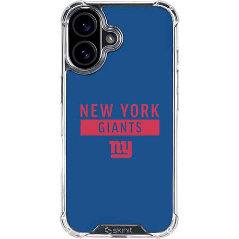 NFL New York Giants Blue Performance Series iPhone 16 Plus Clear Case