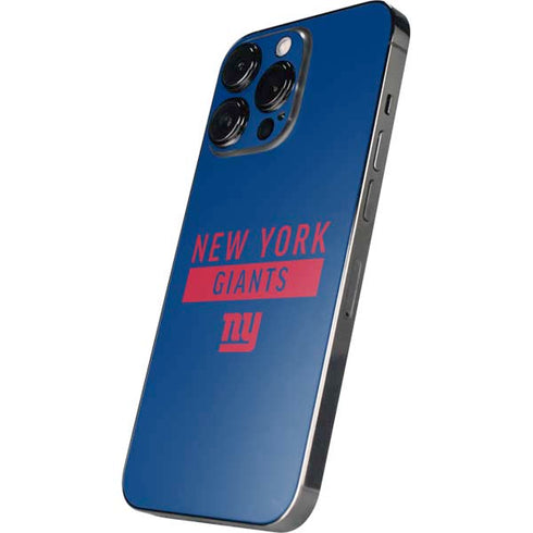NFL New York Giants Blue Performance Series iPhone 16 Pro Max Skin