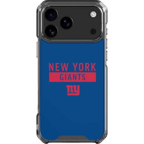 NFL New York Giants Blue Performance Series iPhone 18 Pro Max Clear Case