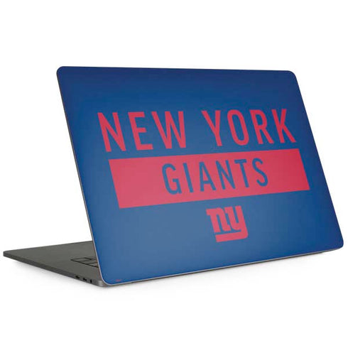 NFL New York Giants Blue Performance Series MacBook Skins