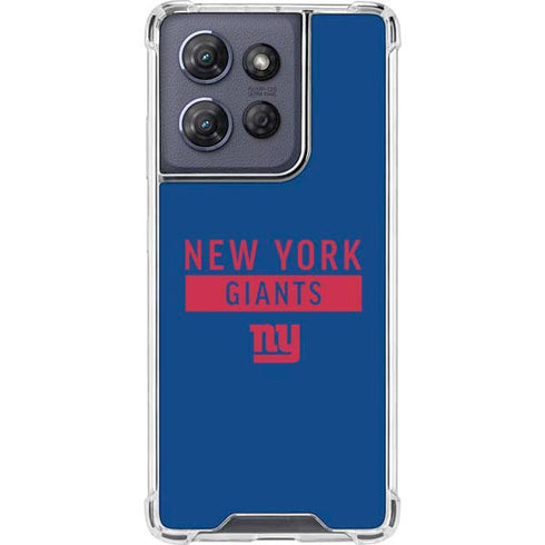 NFL New York Giants Blue Performance Series Moto G 5G (2025) Clear Case