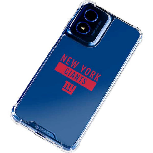 NFL New York Giants Blue Performance Series Moto G 5G (2024) Clear Case