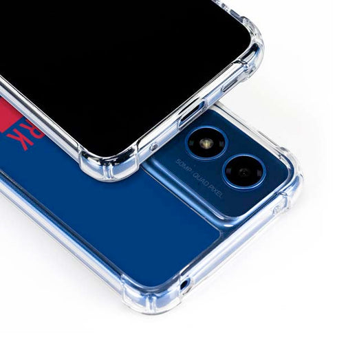 NFL New York Giants Blue Performance Series Moto G 5G (2024) Clear Case