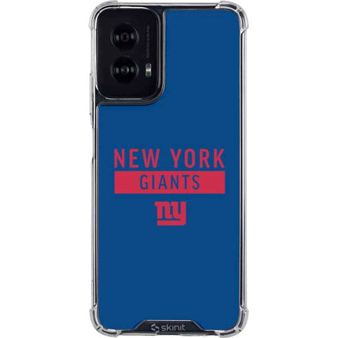 NFL New York Giants Blue Performance Series Moto G Power 5G (2024) Clear Case