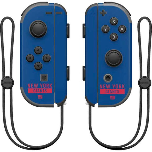 NFL New York Giants Blue Performance Series Nintendo Skins
