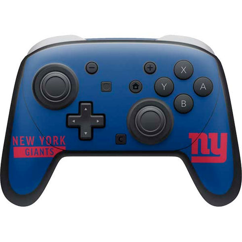 NFL New York Giants Blue Performance Series Nintendo Skins