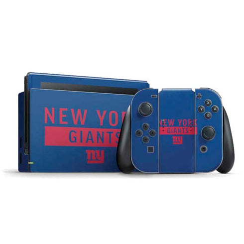 NFL New York Giants Blue Performance Series Nintendo Skins