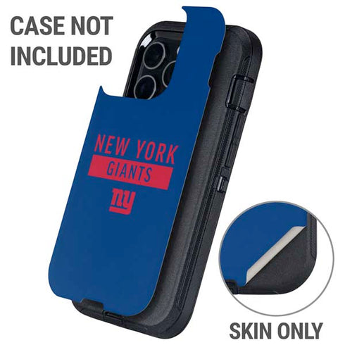 NFL New York Giants Blue Performance Series Otterbox Defender iPhone Skin