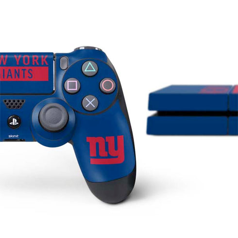 NFL New York Giants Blue Performance Series PS4 Console and Controller Bundle Skin