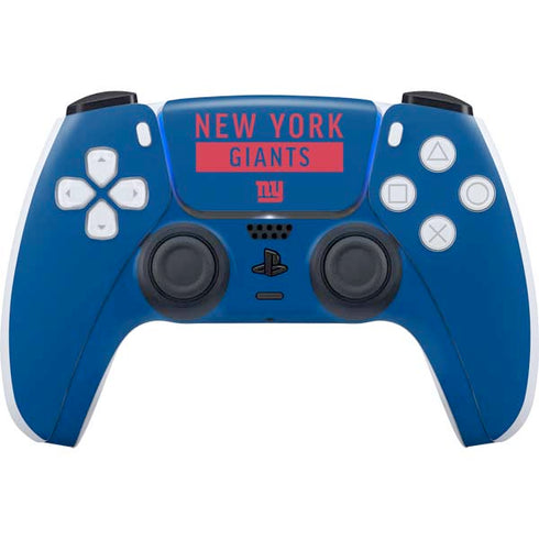 NFL New York Giants Blue Performance Series PlayStation PS5 Skins