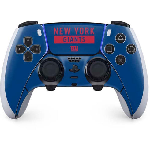 NFL New York Giants Blue Performance Series PS5 DualSense Edge Pro Controller Skin