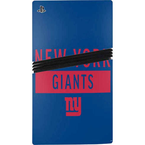 NFL New York Giants Blue Performance Series PS5 Pro Bundle Skin