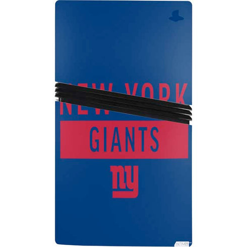 NFL New York Giants Blue Performance Series PS5 Pro Bundle Skin