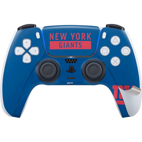 NFL New York Giants Blue Performance Series PS5 Pro Bundle Skin