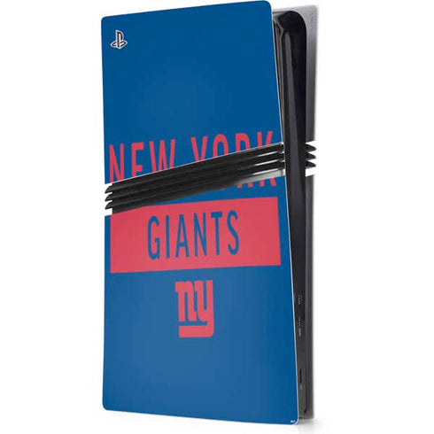 NFL New York Giants Blue Performance Series PlayStation PS5 Skins