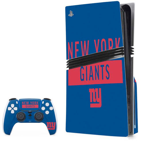 NFL New York Giants Blue Performance Series PlayStation PS5 Skins