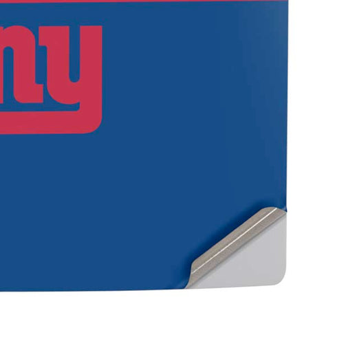 NFL New York Giants Blue Performance Series PS5 Pro Disk Console Skin