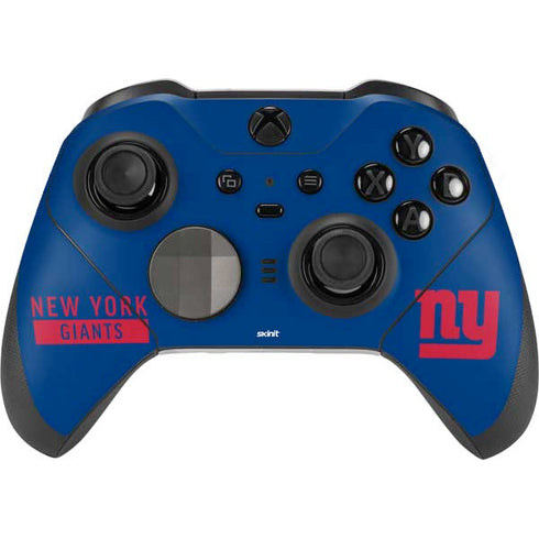 NFL New York Giants Blue Performance Series Xbox Elite Wireless Controller Series 2 Skin