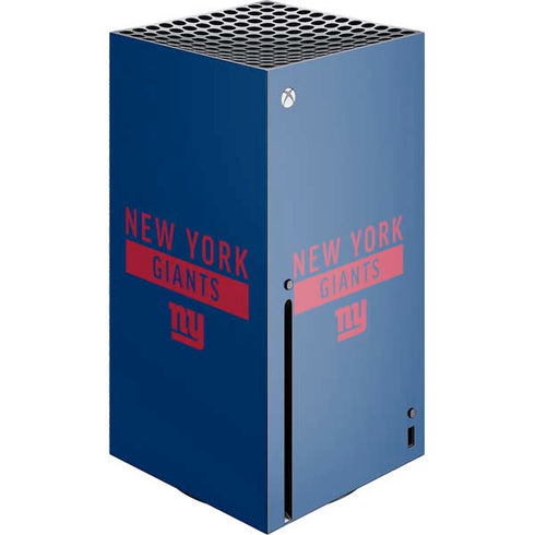 NFL New York Giants Blue Performance Series Xbox Series X Skins