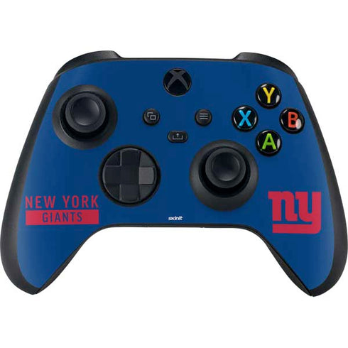 NFL New York Giants Blue Performance Series Xbox Series X Skins