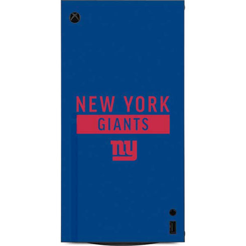 NFL New York Giants Blue Performance Series XBox Series X Digital Edition Console Skin