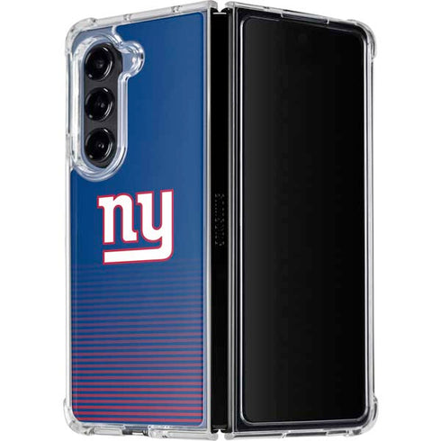 NFL New York Giants Breakaway Galaxy Z Fold5 5G Clear Case