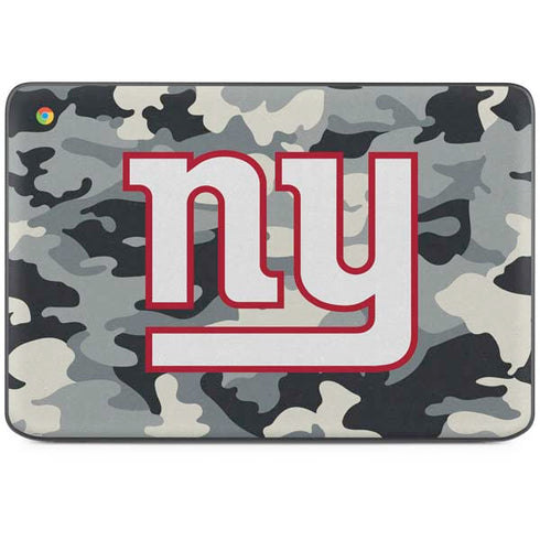 NFL New York Giants Camo HP Chromebook Skin