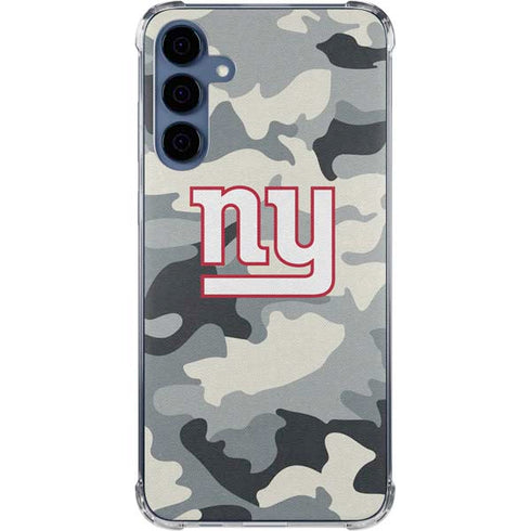 NFL New York Giants Camo Galaxy A55 5G Clear Case