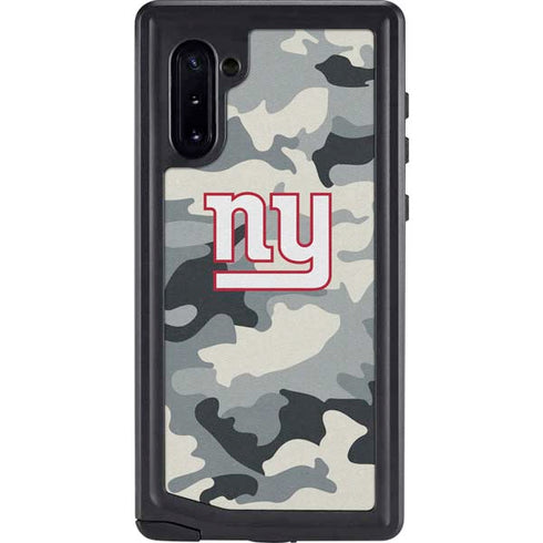 NFL New York Giants Camo Galaxy Note 10 Waterproof Case
