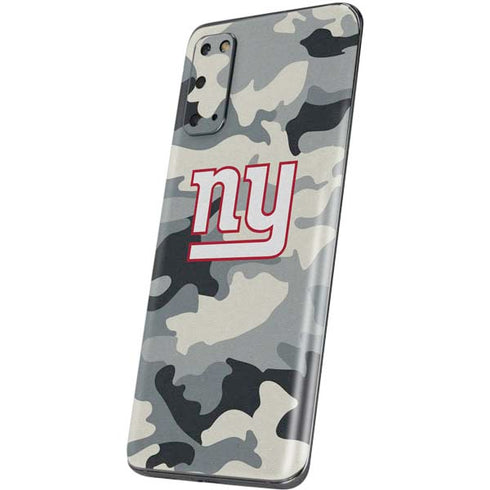 NFL New York Giants Camo Galaxy S20 Skin