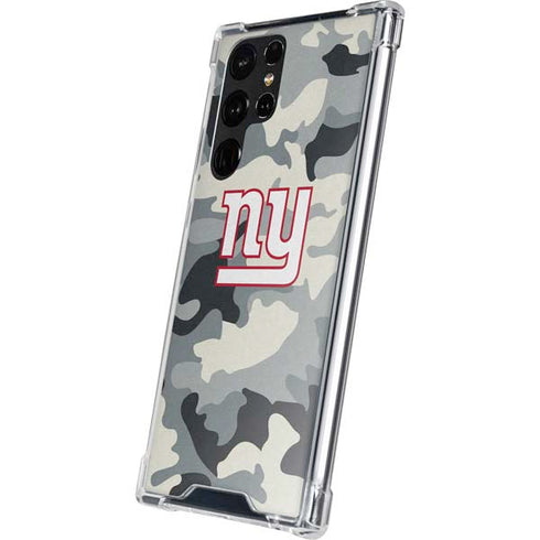NFL New York Giants Camo Galaxy S23 Ultra Clear Case