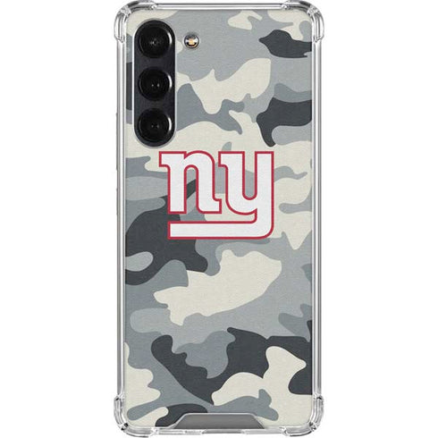 NFL New York Giants Camo Galaxy S24 FE Clear Case