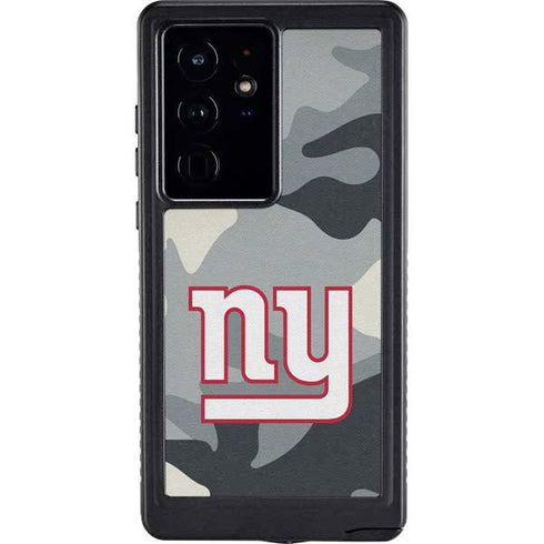 NFL New York Giants Camo Galaxy S24 Ultra Waterproof Case