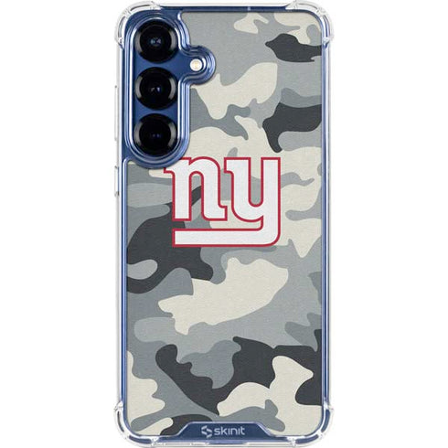 NFL New York Giants Camo Galaxy S25 Plus Clear Case