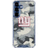 NFL New York Giants Camo Galaxy S25 Plus Clear Case