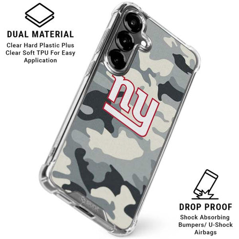 NFL New York Giants Camo Galaxy S26 Plus Clear Case