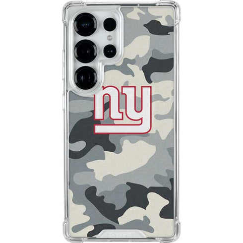 NFL New York Giants Camo Galaxy S26 Ultra Clear Case
