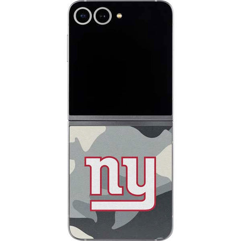 NFL New York Giants Camo Galaxy Z Flip6 Skin