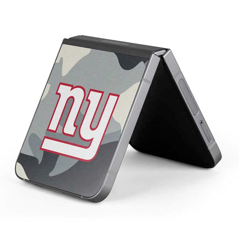 NFL New York Giants Camo Galaxy Z Flip6 Skin