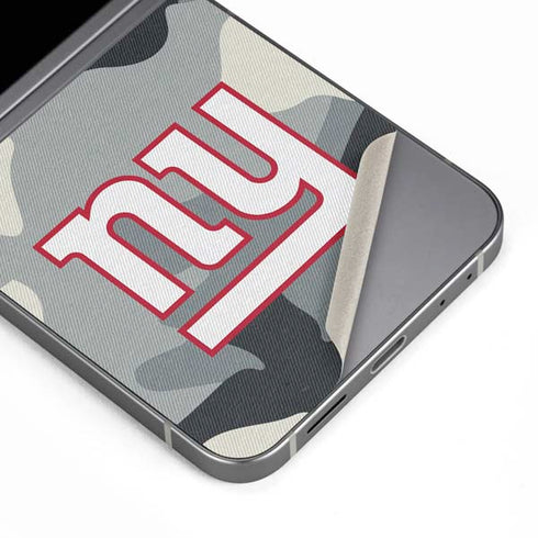 NFL New York Giants Camo Galaxy Z Flip6 Skin