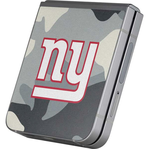 NFL New York Giants Camo Galaxy Z Flip6 Skin