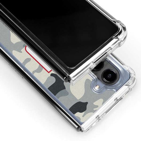 NFL New York Giants Camo Galaxy Z Fold5 5G Clear Case