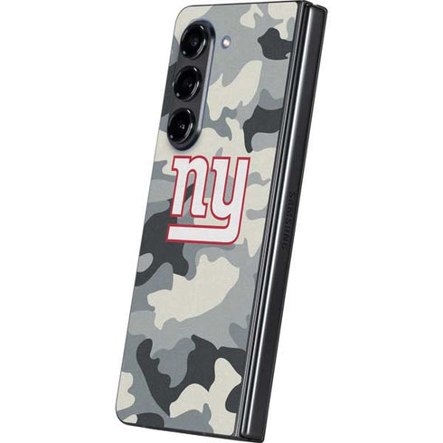 NFL New York Giants Camo Galaxy Z Fold5 5G Skin