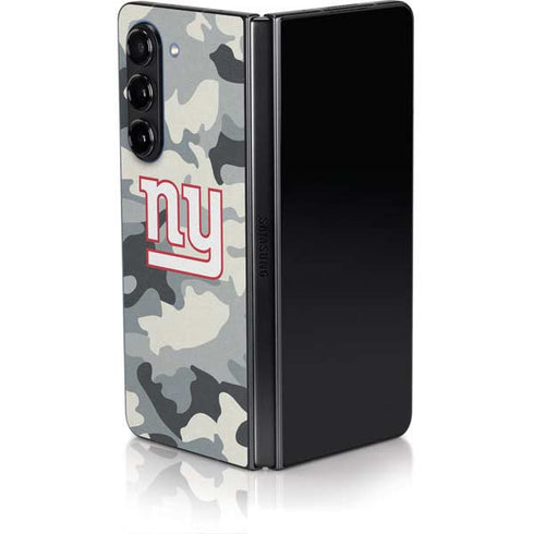 NFL New York Giants Camo Galaxy Z Fold5 5G Skin