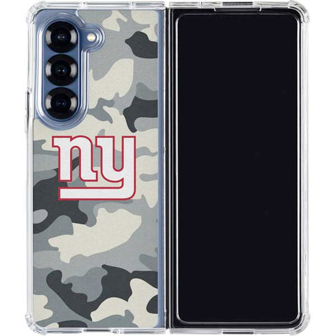 NFL New York Giants Camo Galaxy Z Fold6 Clear Case