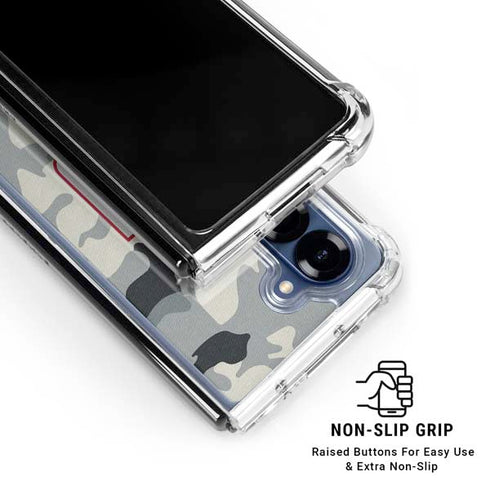 NFL New York Giants Camo Galaxy Z Fold6 Clear Case